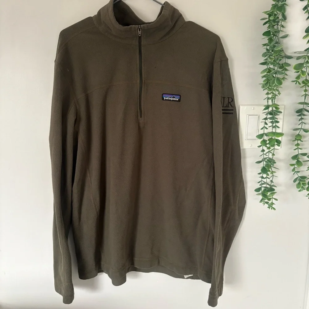 Patagonia Micro D 1/4 Zip Fleece Pullover Basin Green Men’s Medium STY26176 - Picture 1 of 9
